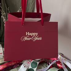 Плоттерные наклейки HAPPY NEW YEAR 8х3см - 10шт - Магазин товаров для кондитеров - Cake Box, Екатеринбург