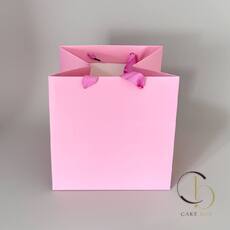 Пакет подарочный бумажный S (25*25*25см) - Pink - Магазин товаров для кондитеров - Cake Box, Екатеринбург