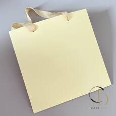 Пакет подарочный бумажный  M (30*30*30см) - Yellow - Магазин товаров для кондитеров - Cake Box, Екатеринбург