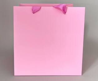 Пакет подарочный бумажный M (30*30*30см) - Pink - Магазин товаров для кондитеров - Cake Box, Екатеринбург