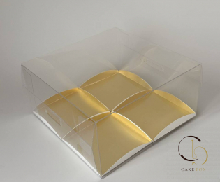 Коробка для 4 пирожных (20х20х10см) - Магазин товаров для кондитеров - Cake Box, Екатеринбург