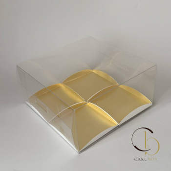 Коробка для 4 пирожных (20х20х10см) - Магазин товаров для кондитеров - Cake Box, Екатеринбург