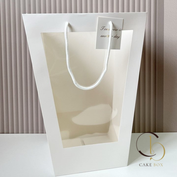 Пакет М высота 36см белый - Магазин товаров для кондитеров - Cake Box, Екатеринбург